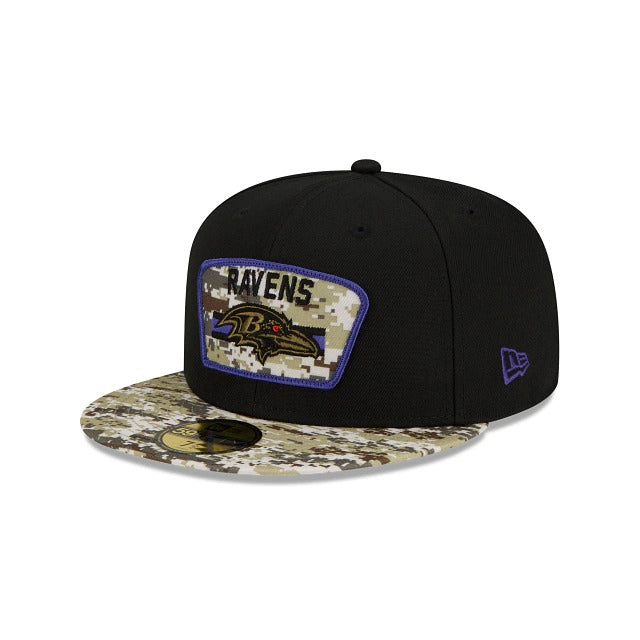 New Era Baltimore Ravens Salute To Service 2021 59FIFTY Fitted Hat