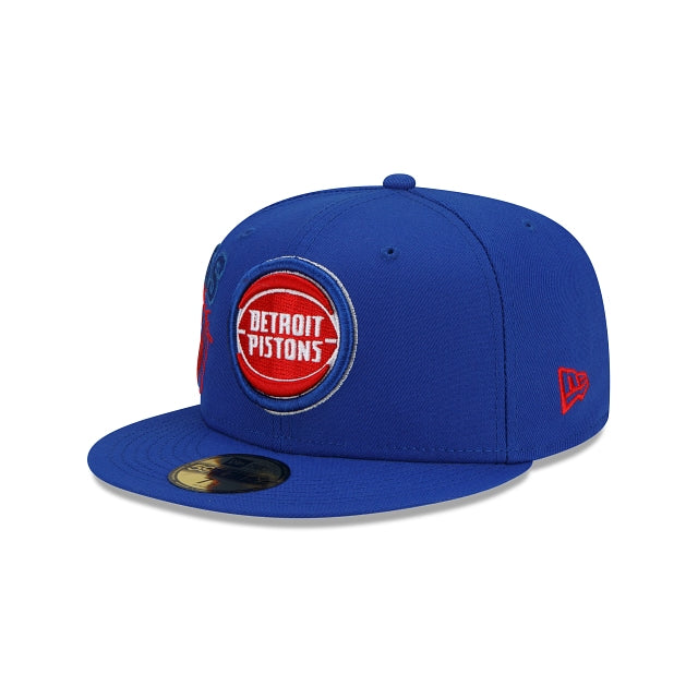 New Era Detroit Pistons Back Half 2022 59FIFTY Fitted Hat