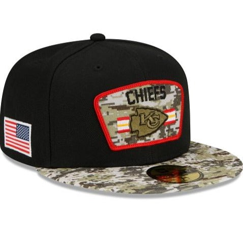 New Era Kansas City Chiefs Salute To Service 2021 59FIFTY Fitted Hat