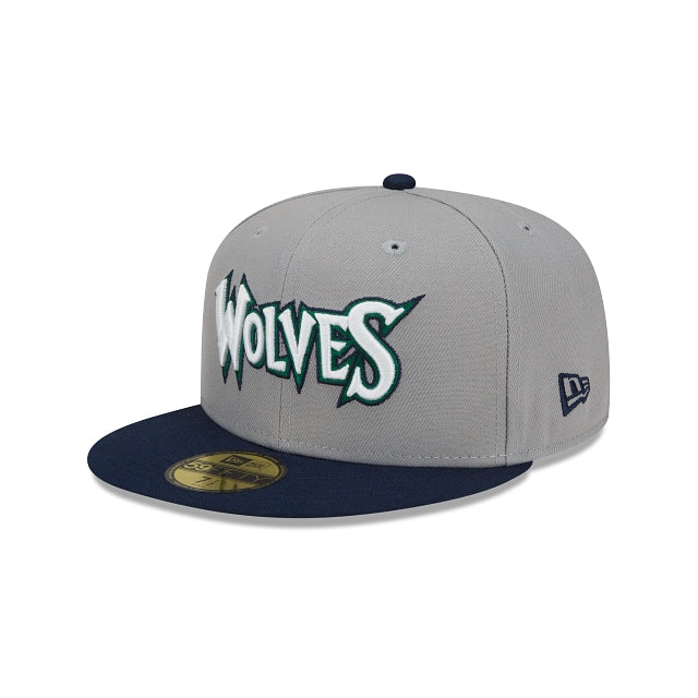 New Era Minnesota Timberwolves City Edition Gray 2022 59FIFTY Fitted Hat