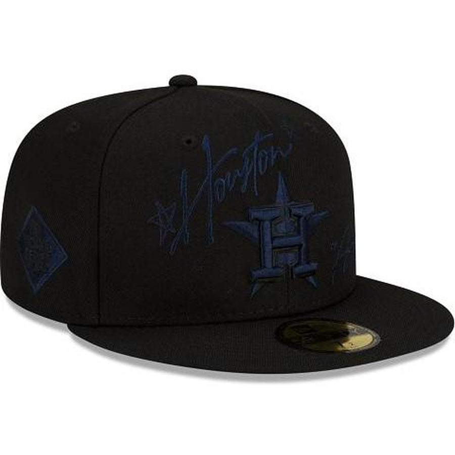 New Era Houston Astros Cursive 59fifty Fitted Hat