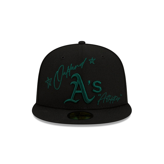 New Era Oakland Athletics Cursive 59fifty Fitted Hat