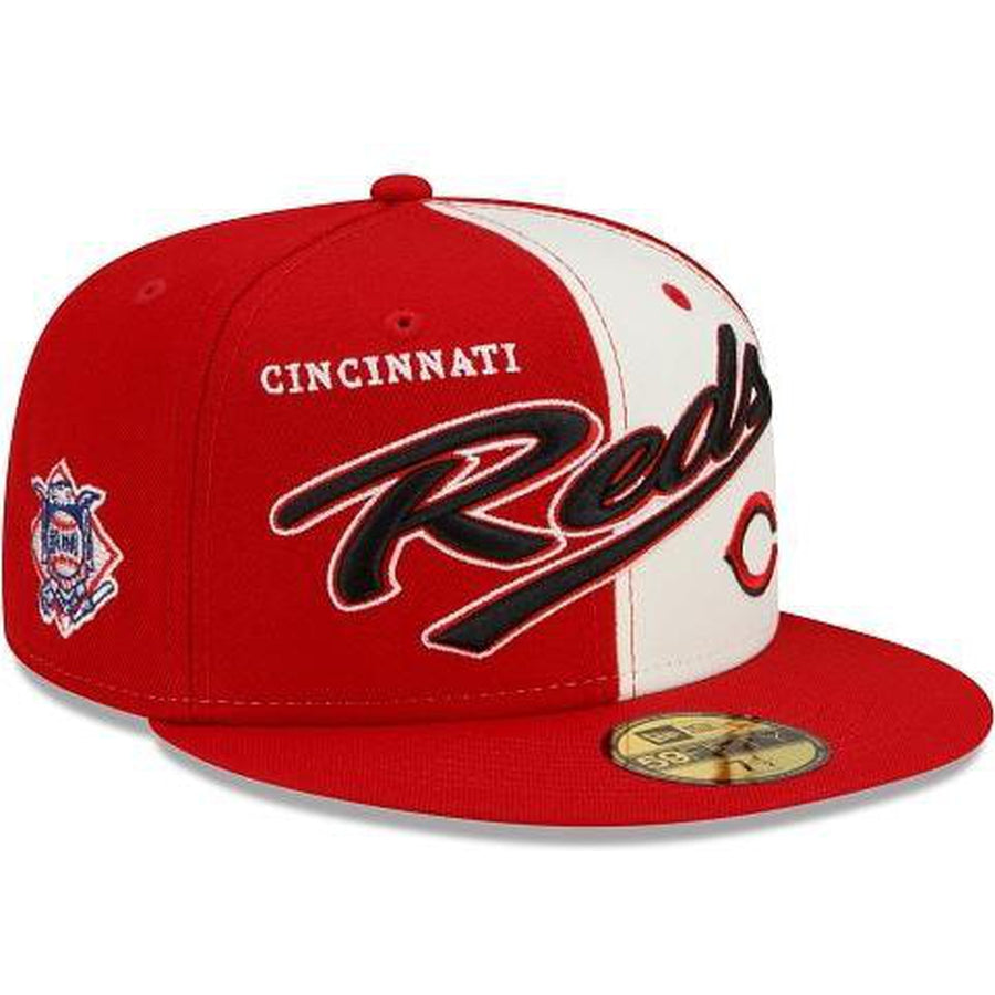 New Era Cincinnati Reds Split Front 59fifty Fitted Hat