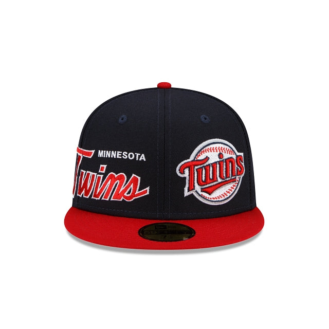 New Era Minnesota Twins Double Logo 2022 59FIFTY Fitted Hat