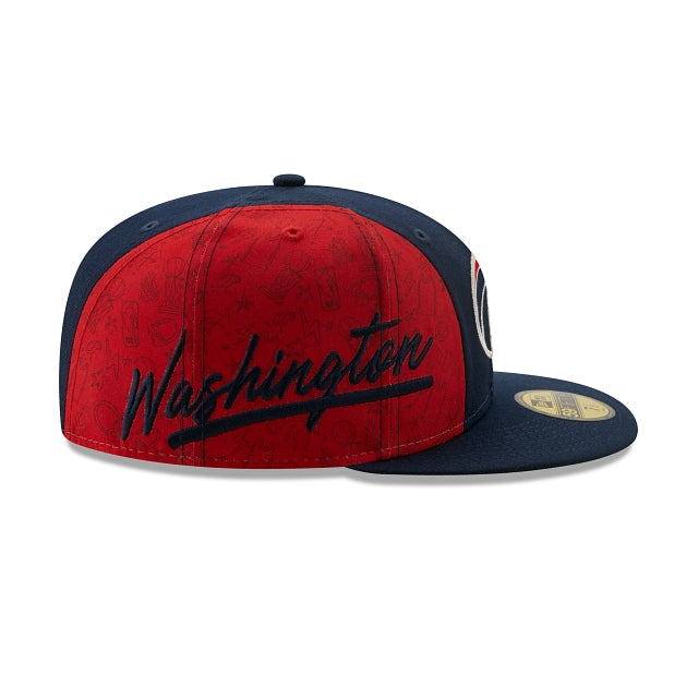 New Era Washington Wizards Side City Doodle 2022 59fifty Fitted Hat
