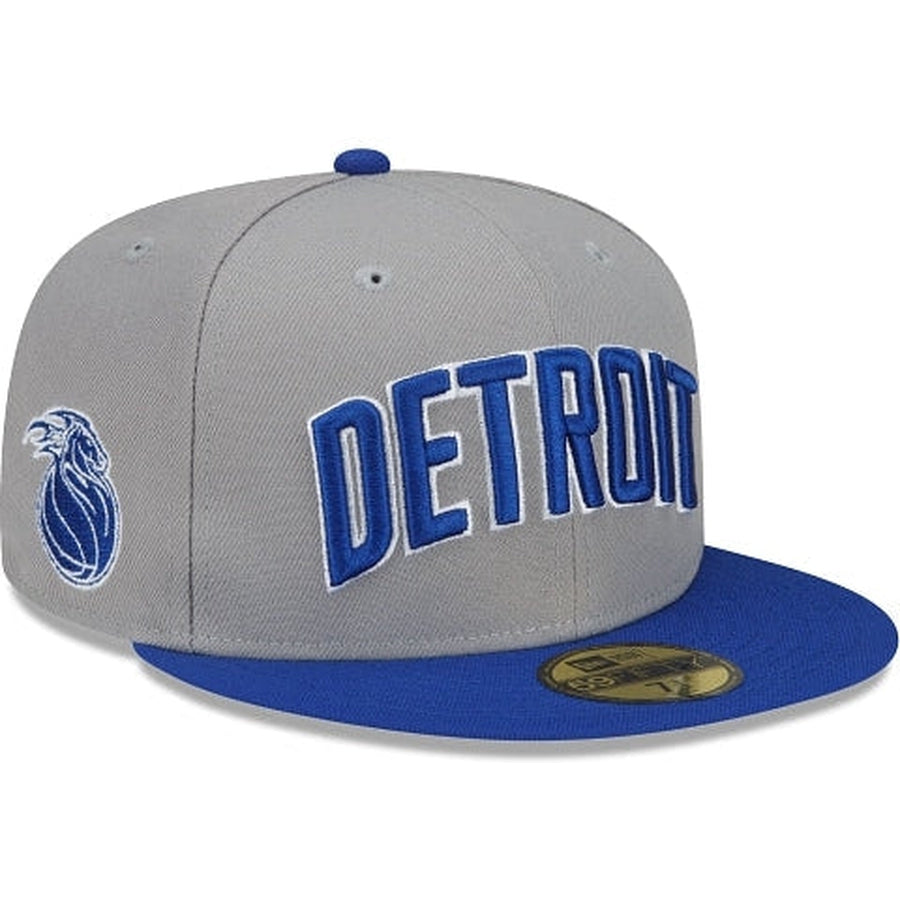 New Era Detroit Pistons City Edition Gray 2022 59FIFTY Fitted Hat