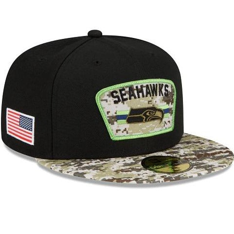 New Era Seattle Seahawks Salute To Service 2021 59FIFTY Fitted Hat