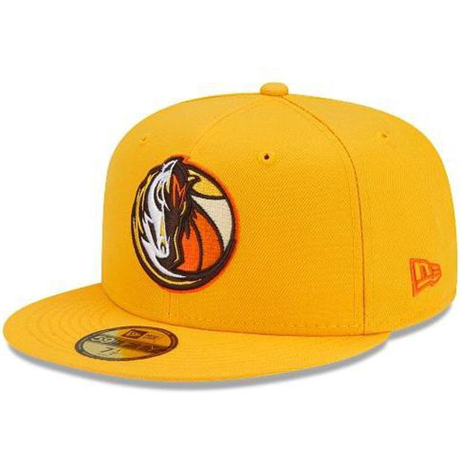 Lids Dallas Mavericks New Era Retro City Conference Side Patch 59FIFTY  Fitted Hat - Cream/Blue