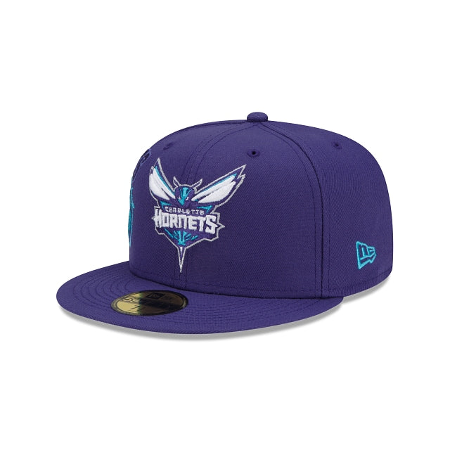Men's New Era Cream/Teal Charlotte Hornets 2022 NBA Draft 59FIFTY Fitted Hat