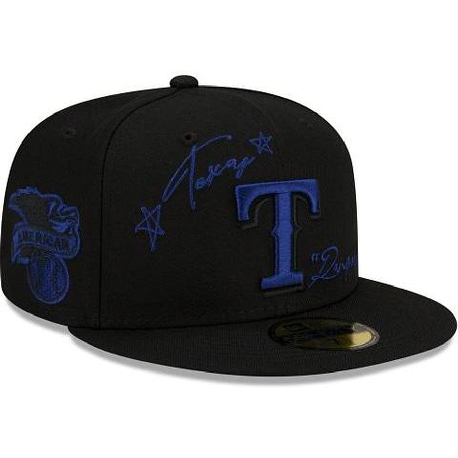 New Era Texas Rangers Cursive 59fifty Fitted Hat