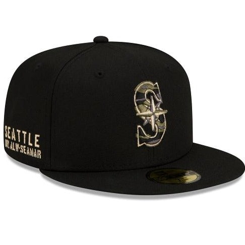 New Era Seattle Mariners Tiger Camo Undervisor 59FIFTY Fitted Hat