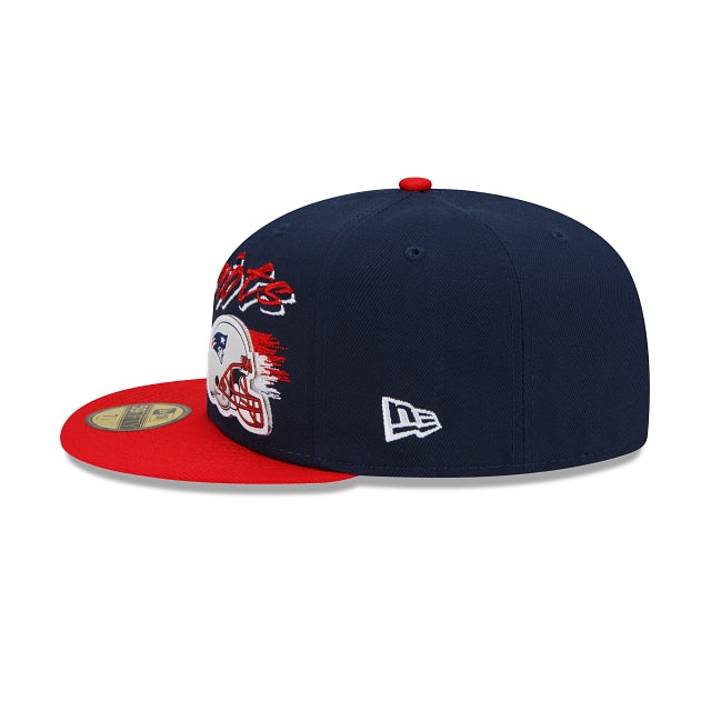 New Era New England Patriots Helmet 59fifty Fitted Hat