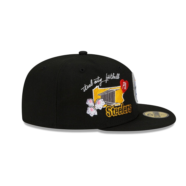 New Era Pittsburgh Steelers City Cluster 2022 59FIFTY Fitted Hat