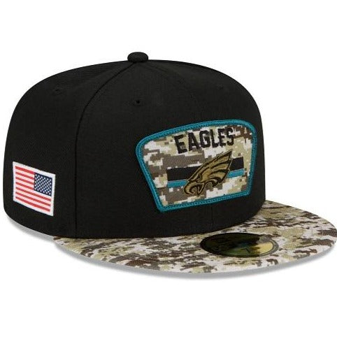 New Era Philadelphia Eagles Salute To Service 2021 59FIFTY Fitted Hat