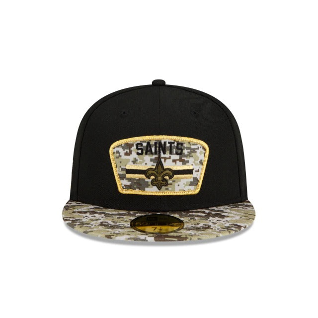 New Era New Orleans Saints Salute To Service 2021 59FIFTY Fitted Hat