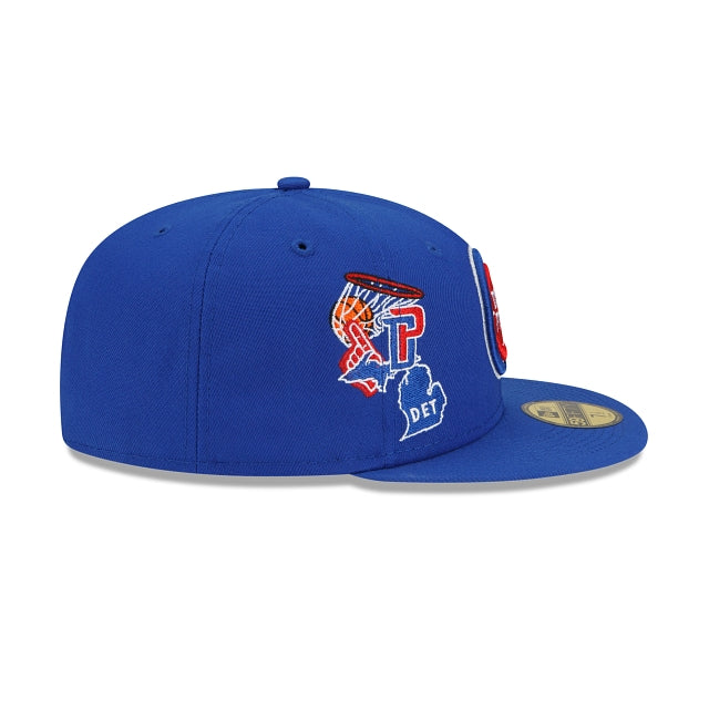 New Era Detroit Pistons Fan Out 59fifty Fitted Hat