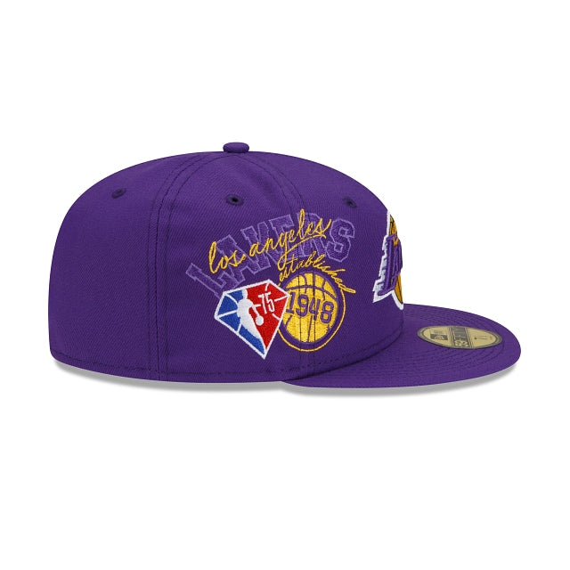 New Era Los Angeles Lakers Back Half 2022 59FIFTY Fitted Hat