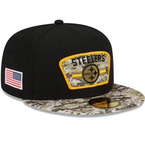 New Era Pittsburgh Steelers Salute To Service 2021 59FIFTY Fitted Hat