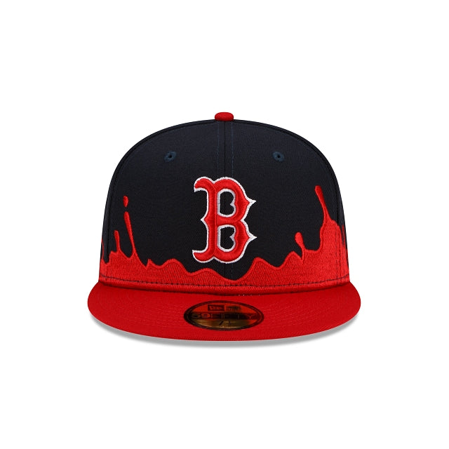 Red Drip Hat New Era Boston Red Sox Drip Front 59fifty Fitted Hat