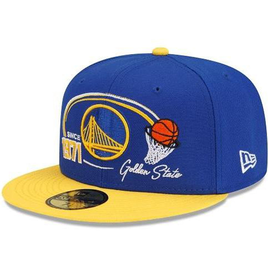 New Era Golden State Warriors Two-Tone Hoops 59fifty Fitted Hat