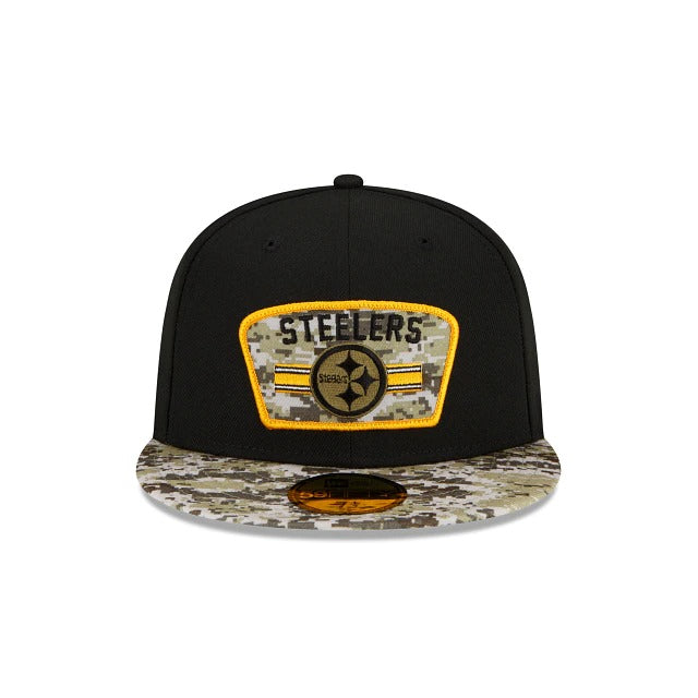 New Era Pittsburgh Steelers Salute To Service 2021 59FIFTY Fitted Hat