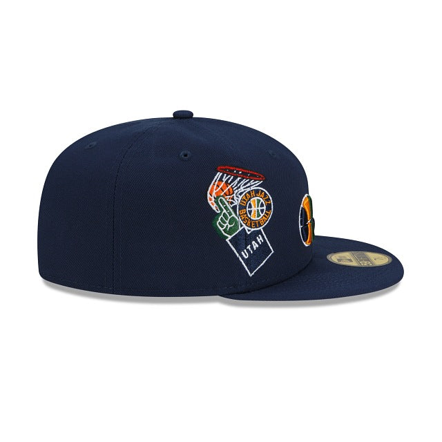 New Era Utah Jazz Fan Out 59fifty Fitted Hat