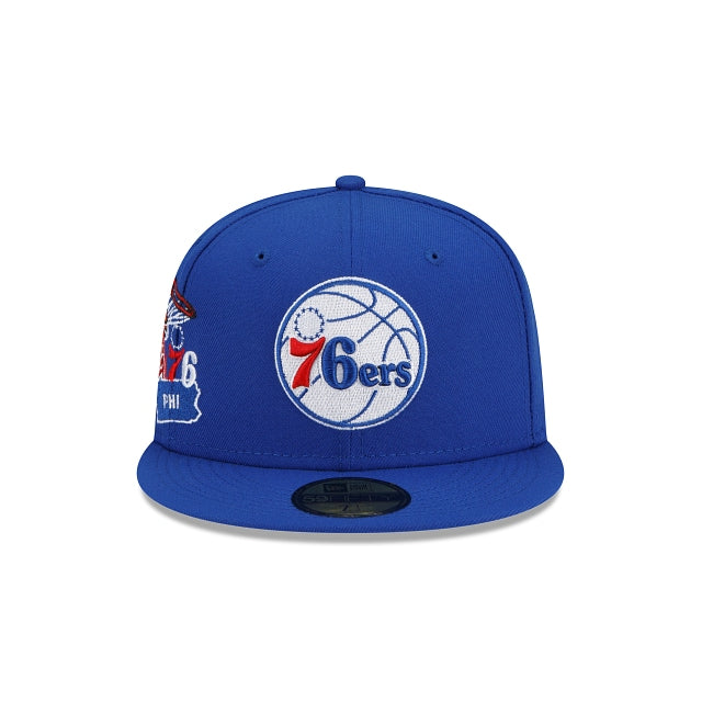 New Era Philadelphia 76ers Fan Out 59fifty Fitted Hat