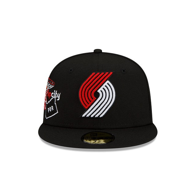 New Era Portland Trail Blazers Fan Out 59fifty Fitted Hat