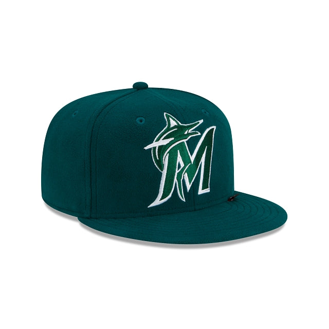 New Era Miami Marlins Polartec Wind Pro 59fifty Fitted Hat