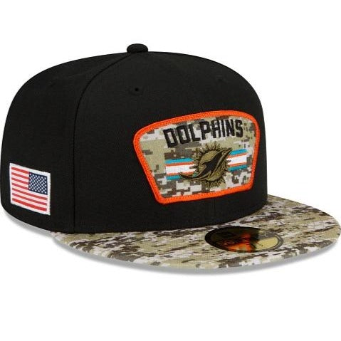 New Era Miami Dolphins Salute To Service 2021 59FIFTY Fitted Hat