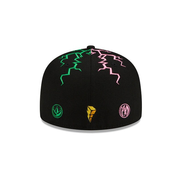 New Era Mighty Morphin Power Rangers Black 59FIFTY Fitted Hat