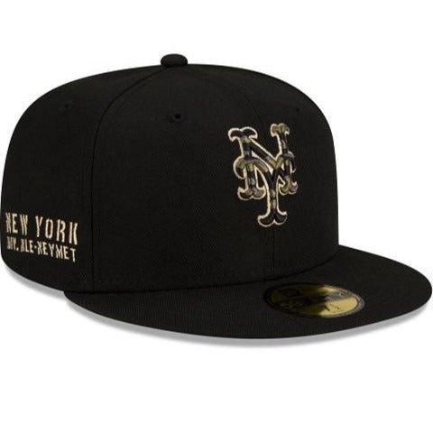 New Era New York Mets Tiger Camo Undervisor 59FIFTY Fitted Hat