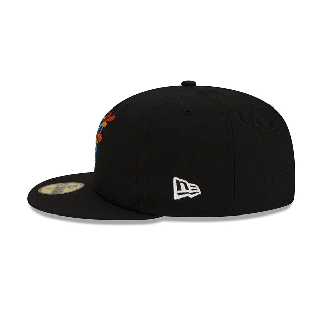 New Era Miami Marlins Leafy Front 59Fifty Fitted Hat