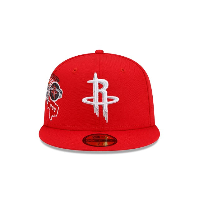 New Era Houston Rockets Fan Out 59fifty Fitted Hat