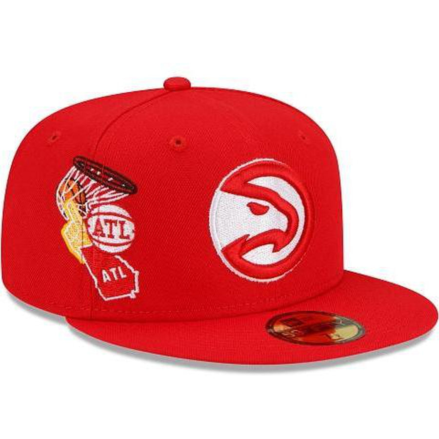 New Era Atlanta Hawks Fan Out 59fifty Fitted Hat