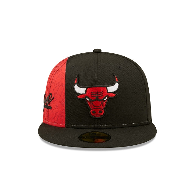New Era Chicago Bulls Side City Doodle 2022 59fifty Fitted Hat
