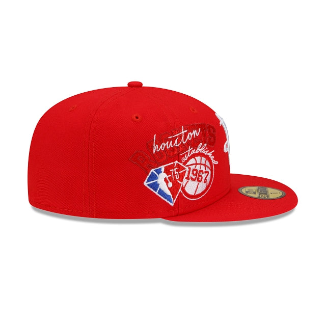 New Era Houston Rockets Back Half 2022 59FIFTY Fitted Hat