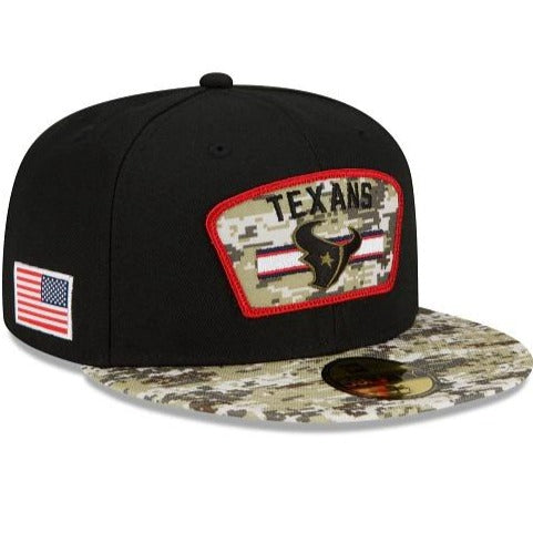 New Era Houston Texans Salute To Service 2021 59FIFTY Fitted Hat