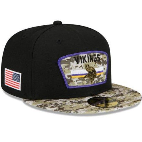 New Era Minnesota Vikings Salute To Service 2021 59FIFTY Fitted Hat