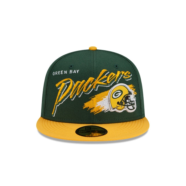 New Era Green Bay Packers Helmet 59fifty Fitted Hat