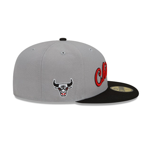 New Era Chicago Bulls City Edition Gray 2022 59FIFTY Fitted Hat