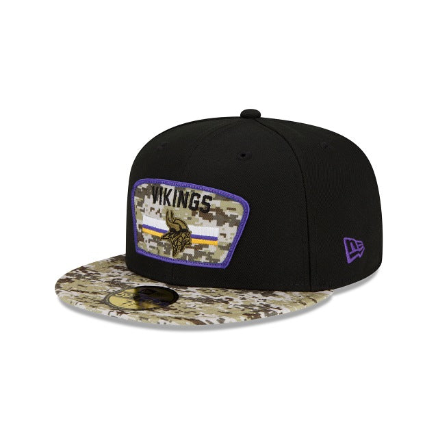 New Era Minnesota Vikings Salute To Service 2021 59FIFTY Fitted Hat