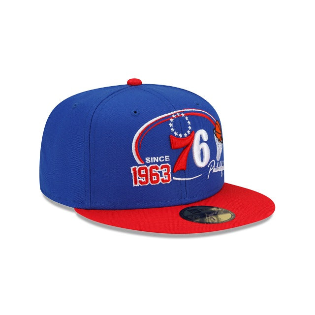 New Era Philadelphia 76ers Two-Tone Hoops 59fifty Fitted Hat