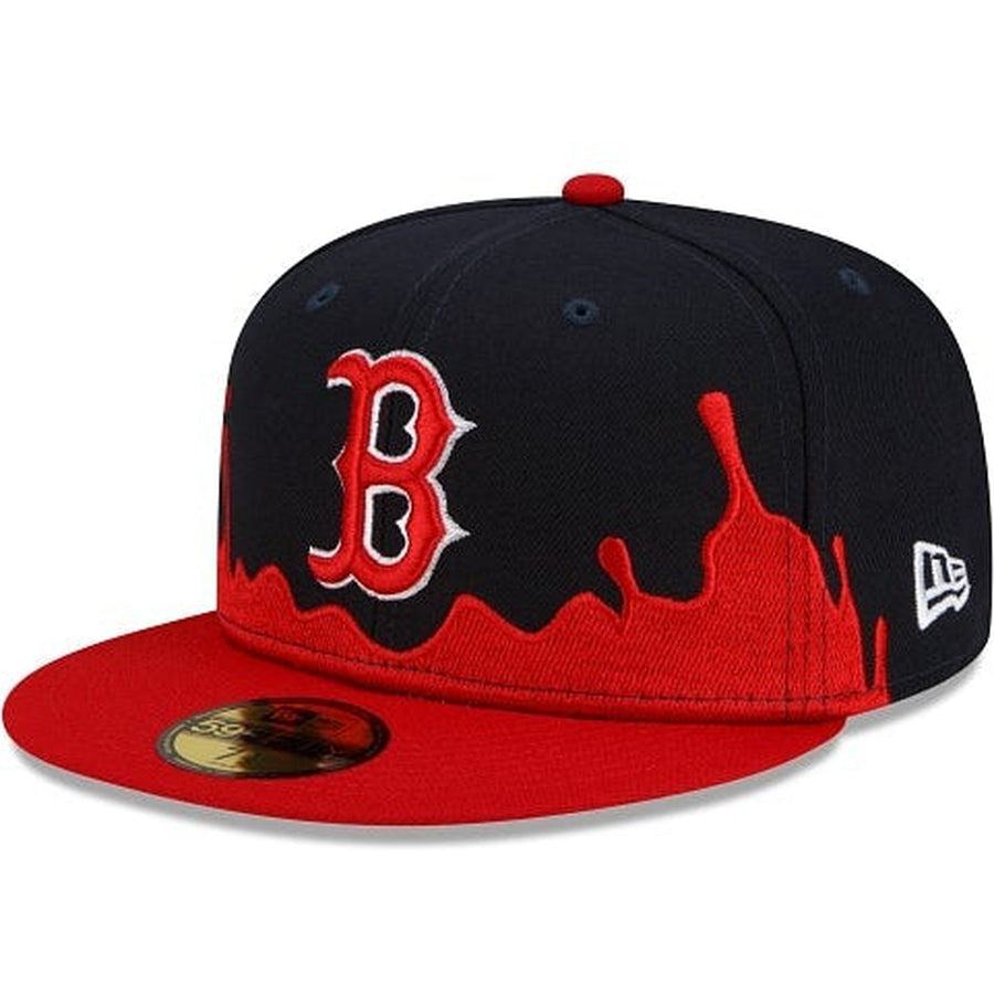 Red Drip Hat New Era Boston Red Sox Drip Front 59fifty Fitted Hat