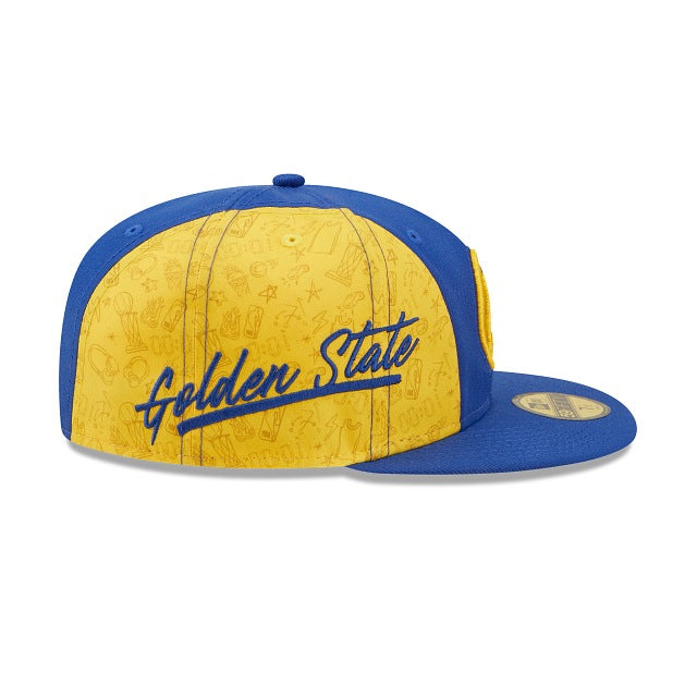 New Era Golden State Warriors Side City Doodle 2022 59fifty Fitted Hat