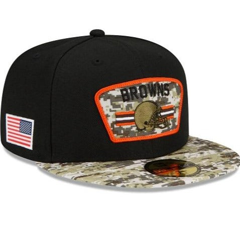 New Era Cleveland Browns Salute To Service 2021 59FIFTY Fitted Hat