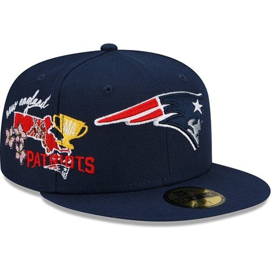 New Era New England Patriots City Cluster 2022 59FIFTY Fitted Hat