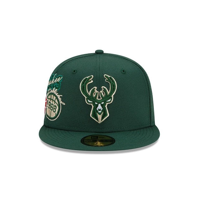 New Era Milwaukee Bucks Back Half 2022 59FIFTY Fitted Hat