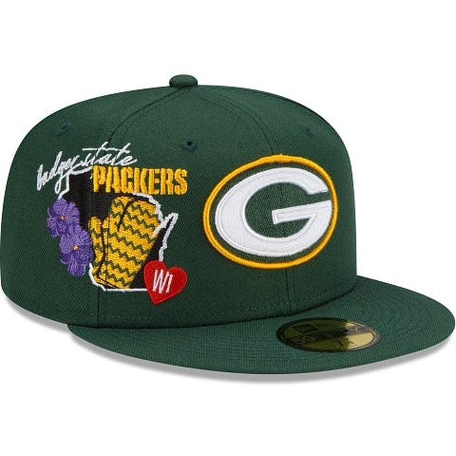 New Era Green Bay Packers City Cluster 2022 59FIFTY Fitted Hat