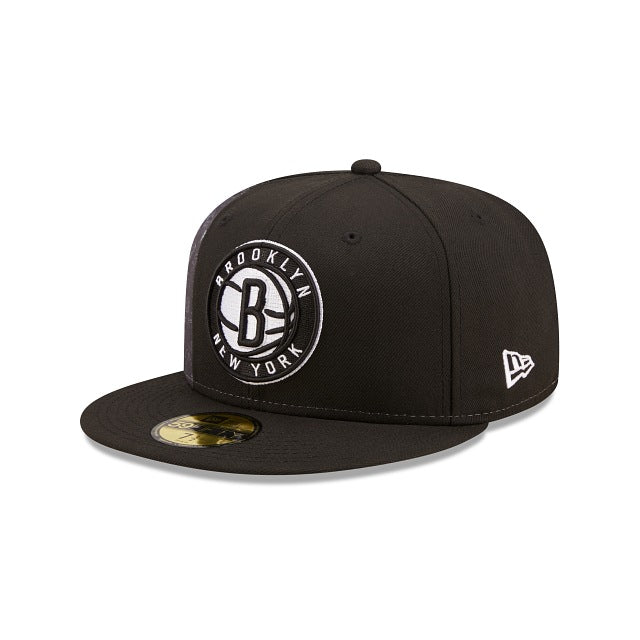 New Era Brooklyn Nets Side City Doodle 2022 59fifty Fitted Hat